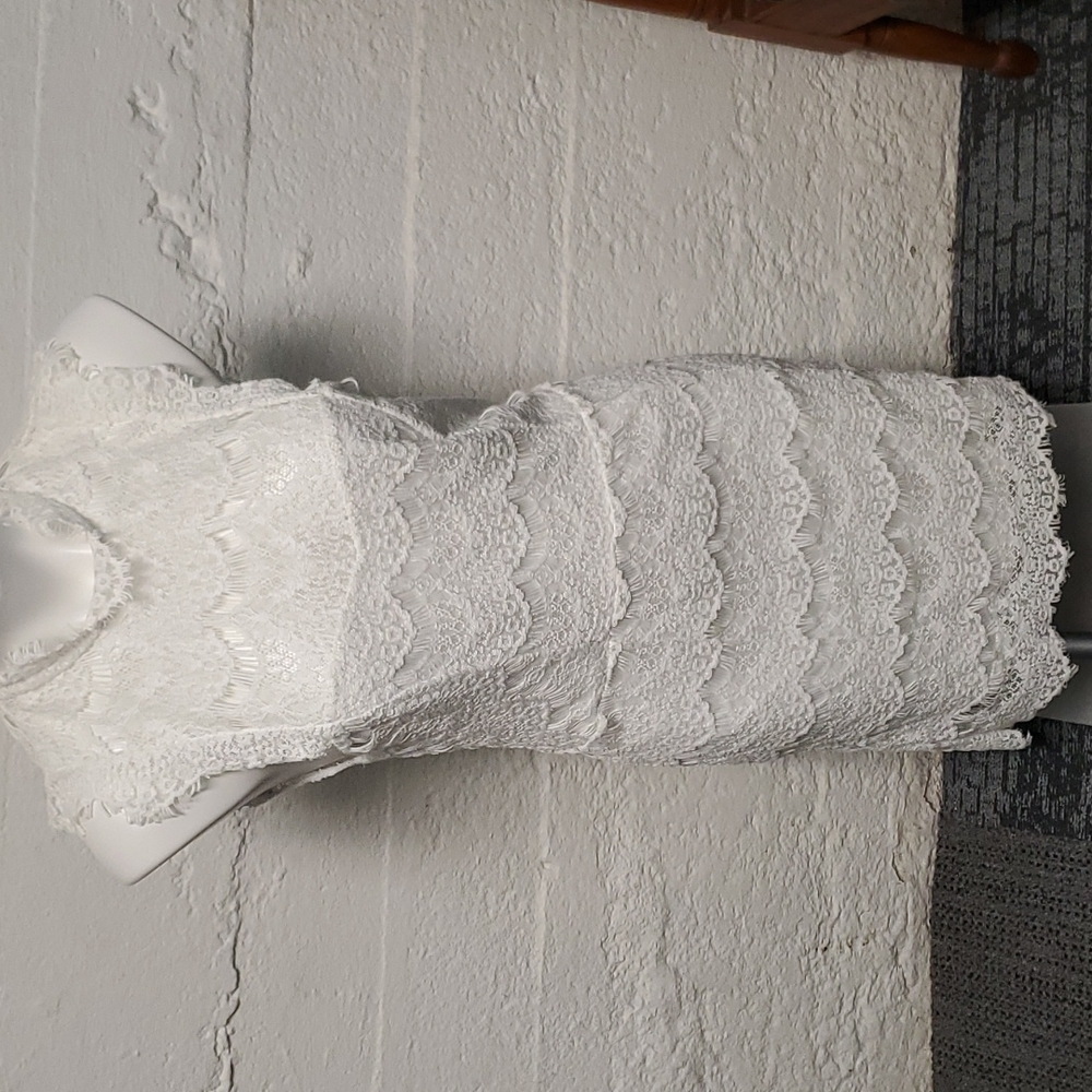 Intimately Free People White Lacy Dress Size Large NEW